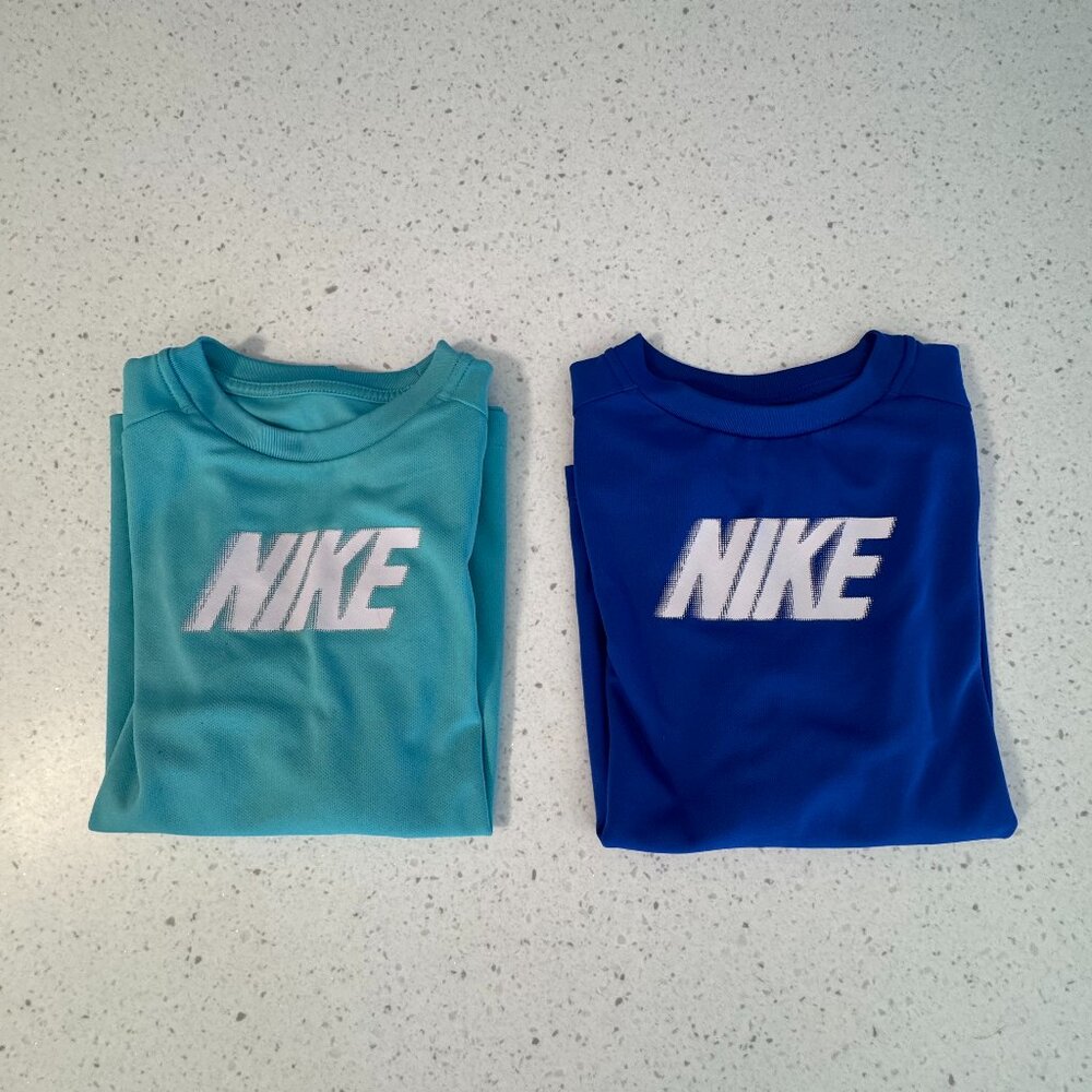 (2) Nike Boys’ Dri-FIT Multi+ Long Sleeve Tee Set – Size Youth Large